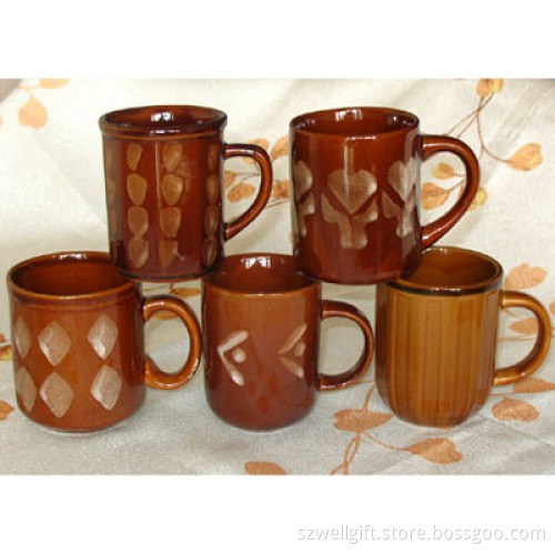 Stoneware Brown Color Mug